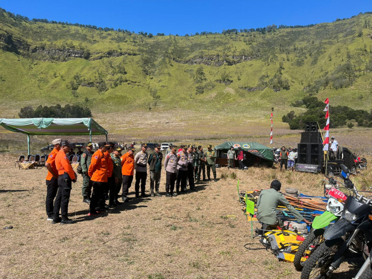Polres Probolinggo Bersama Balai Besar TNBTS Gelar Apel Siaga Antisipasi Karhutla di Musim Kemarau