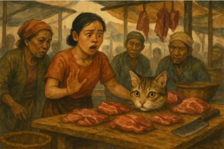 Video Potongan Kepala Kucing di Pasar Sepanjang, Begini Respon Polisi