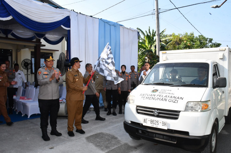 Polres Madiun Kota Launching SPPG Distribusikan 858 MBG
