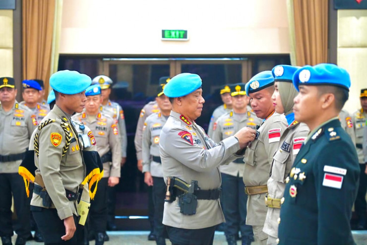 Wakapolri Pimpin Upacara Purna Tugas 139 Personel Kontingen Garuda Bhayangkara, Tegaskan Komitmen Indonesia Dukung Perdamaian Dunia