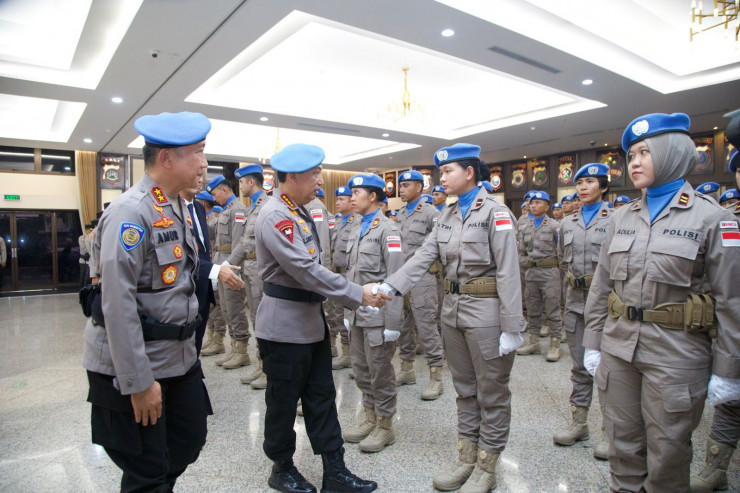 Kapolri Lepas Satgas FPU 7 MINUSCA dalam Misi Perdamaian PBB di Afrika Tengah